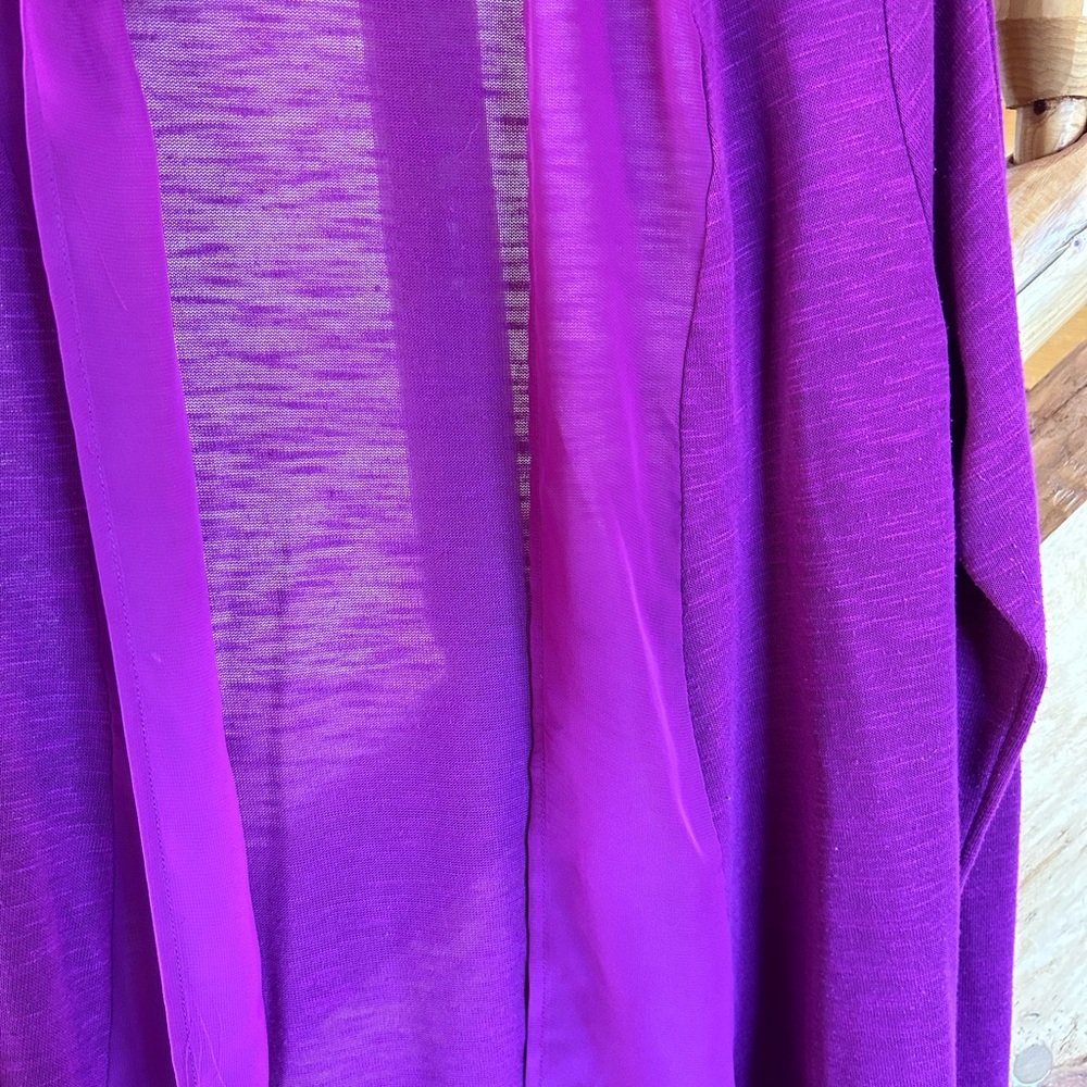 Metaphor Open Front Magenta Purple Cardigan - Large - Picture 6 of 9